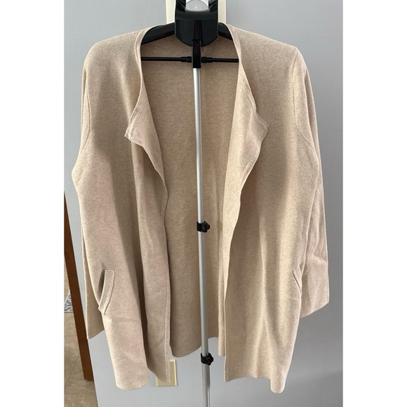J.Crew Sweaters - J.Crew Women's Beige Long Open Cotton Cardigan Size XL